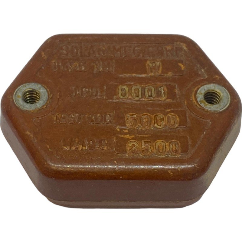 0.0001uF 100pF 2500V 2.5KV Mica Capacitor Solar MFG