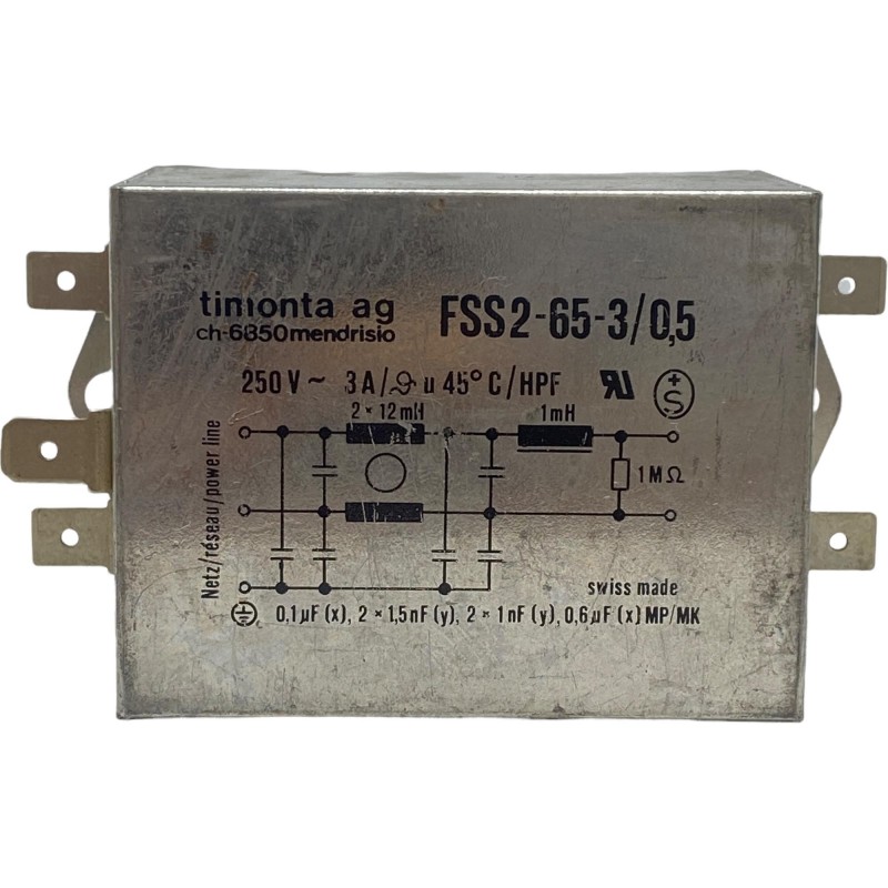 FSS2-65-3/0.5 Power Line Filter Emi FIlter 3A 250V