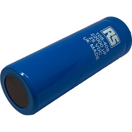 22000uF 25V Fixed Electrolytic Capacitor 105-408 RS 105x36mm