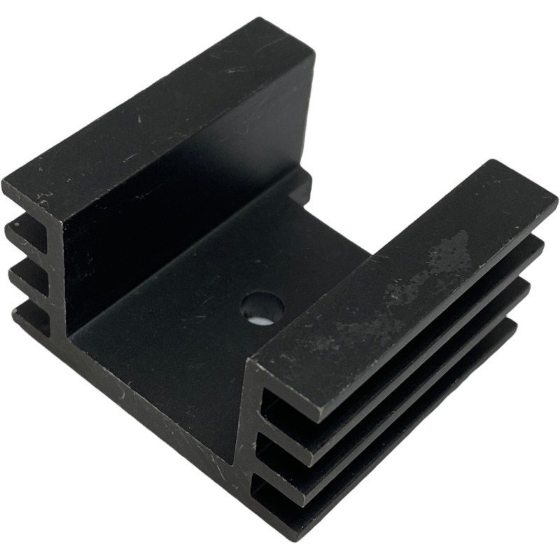 Transistor Black Metal Heat Sink 38x38x20.5mm