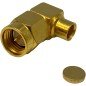 16SMA50-3-3/111 Huber Suhner SMA (m) Right Angle Coaxial Connector For EZ141-TP-M17 Cable 18GHz