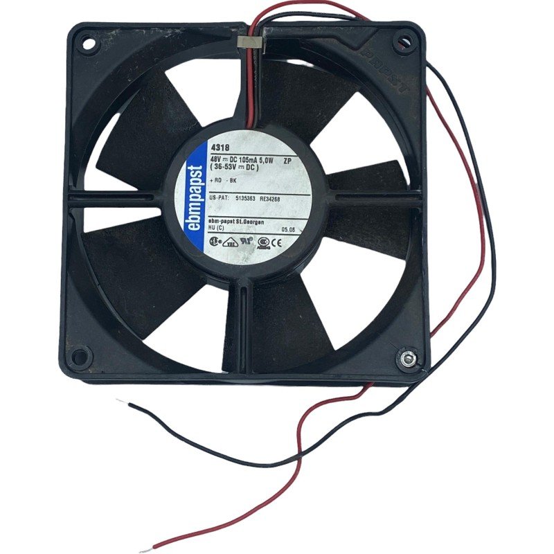 4318 EBM Papst Cooling Fan 48V 110mA 5.4W 120x120x32mm USED