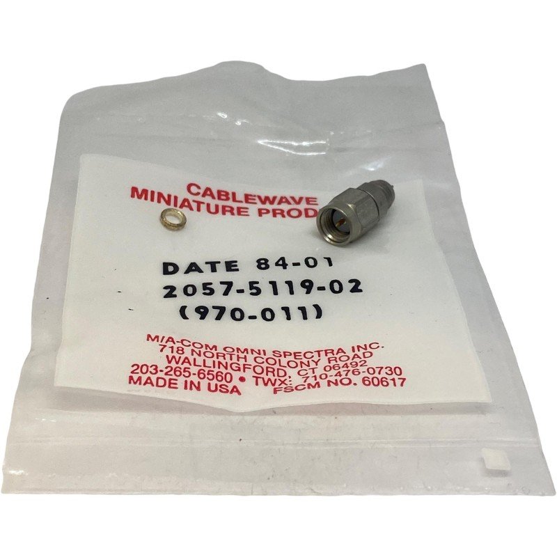 2057-5119-02 Omni Spectra SMA/QMA (m) Coaxial Connector 18GHz 50Ohm