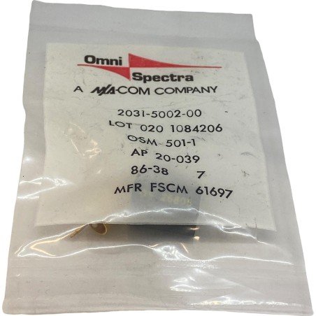 2031-5002-00 Omni Spectra Coaxial Connector SMA (m) for RG58, RG142, RG400