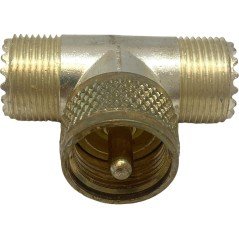UHF PL259 SO239 T Type Coaxial Adapter 49199 M-358