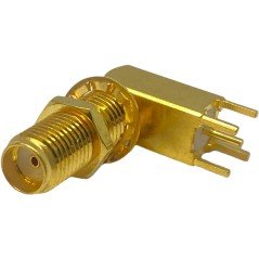 SMA (f) 90 Degree Pcb Mount Coaxial Connector