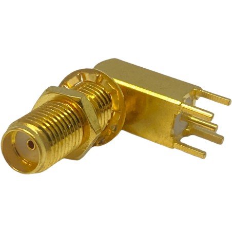 SMA (f) 90 Degree Pcb Mount Coaxial Connector