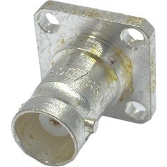 455-810 RS BNC (f) Silver Plated Solder Socket Panel Mount 50R Coaxial Connector