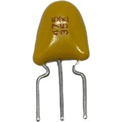 4.7uF + 4.7uF 35V Radial Tantalum Double Capacitor