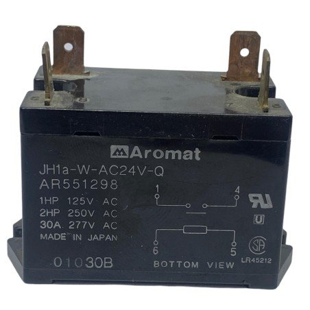 JH1A-W-AC24V-Q Panasonic Aromat SPST Electromechanical Relay 24Vac