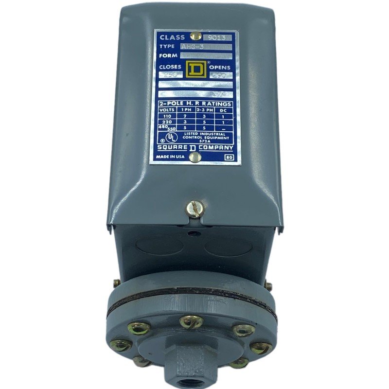 AHG-3 Square D Pressure Switch Close 250 Open 290