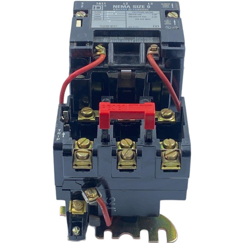 8536 SBO-2 Square D Nema Size 0 AC Magnetic Contactor Motor Starter