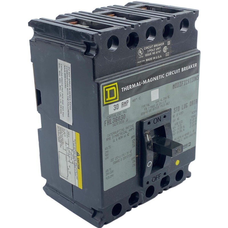 FHL36030 Square D Circuit Breaker 600V 30A