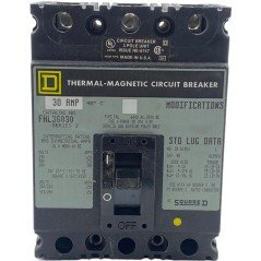 FHL36030 Square D Circuit Breaker 600V 30A