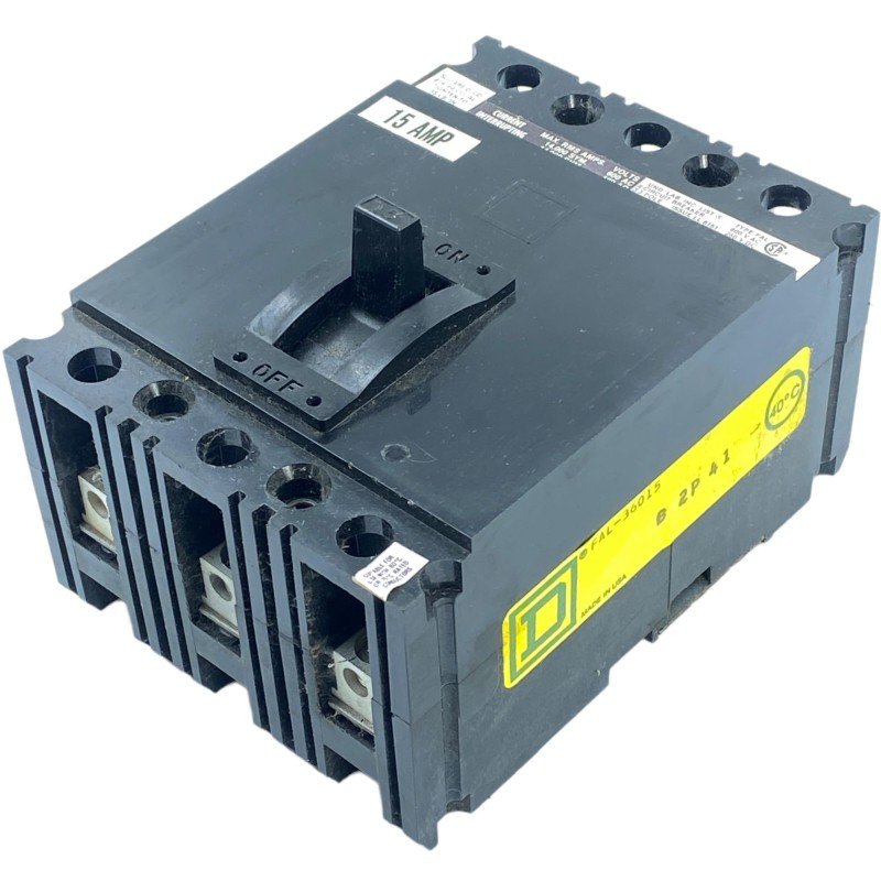 FAL36015 Square D 3 Pole Circuit Breaker 15A 600V