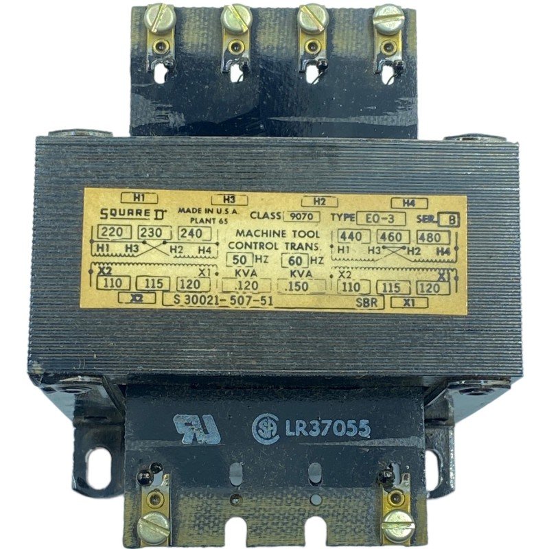 EO-3 9070 Square D Control Circuit Transformer S30021-507-51