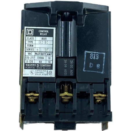 8501 G0-20 Square Control Relay D Series 120V
