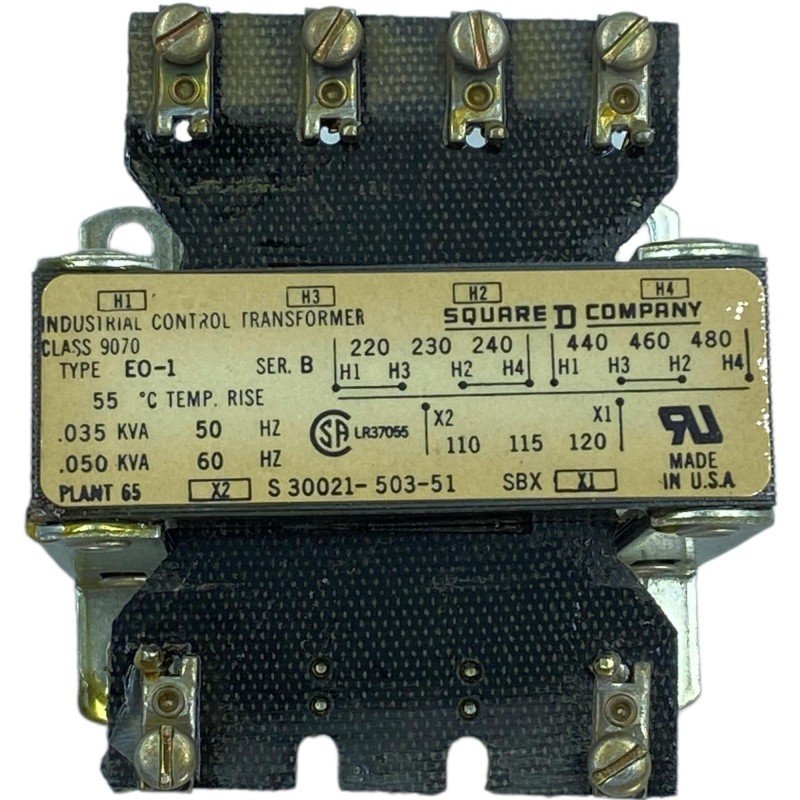 83161 EO-1 Square D Industrial Control Circuit Transformer Class 9070