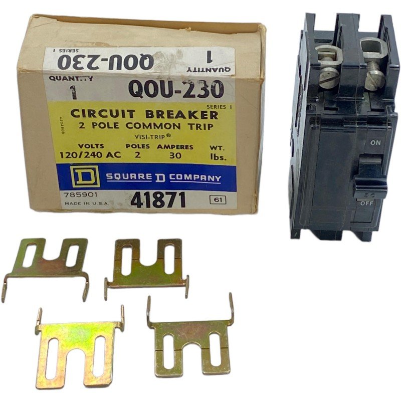 QOU-230 Square D 2 Pole Circuit Breaker 120/240Vac 30A