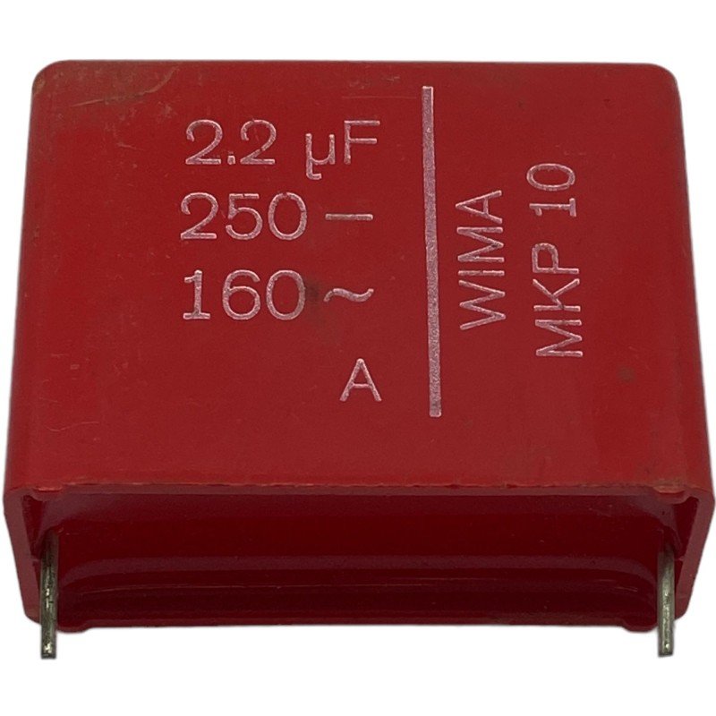 2.2uF 250V Radial Polypropylene Film Capacitor MKP10 WIMA