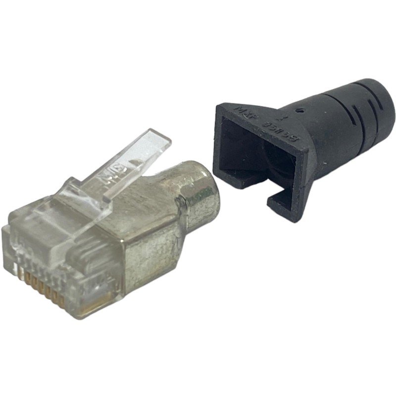 386-2766 RS Molex 95043 Series Number Cat5 8 Way Straight Cable Mount Shielded RJ45 Connector Male