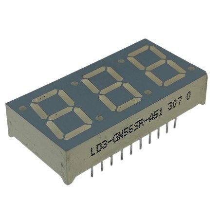 LD3-GW56SR-A51 3 Digit 7 Segment Led Display 37.5x19mm