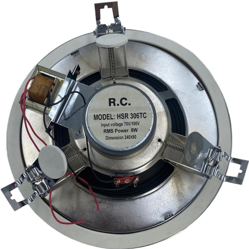 HSR306TC 70V/100V 8W Metal Speaker With Transformer 240x90mm