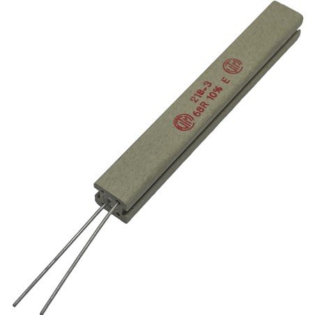 68Ohm 68R 18W Fixed Wirewound Ceramic Cement Power Resistor 218-3