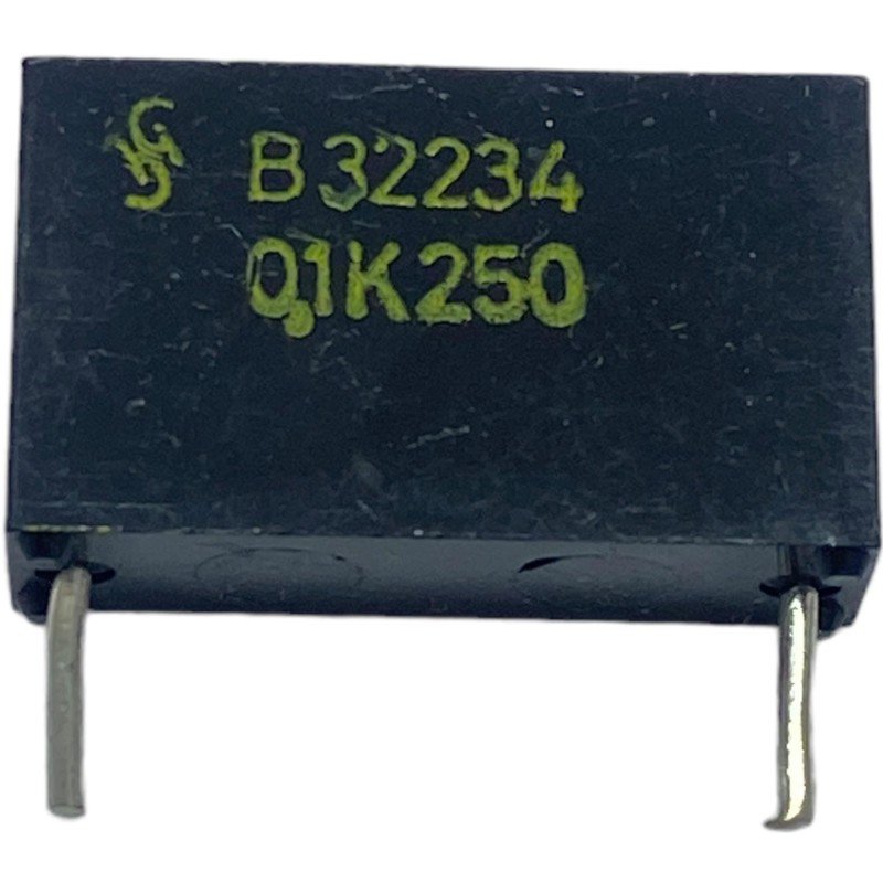 0.1uF 100nF 250V Radial Film Capacitor B32234 Siemens 18x11x5.5mm