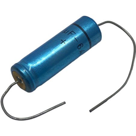 1000uF 6.4V Axial Electrolytic Capacitor 30x10mm