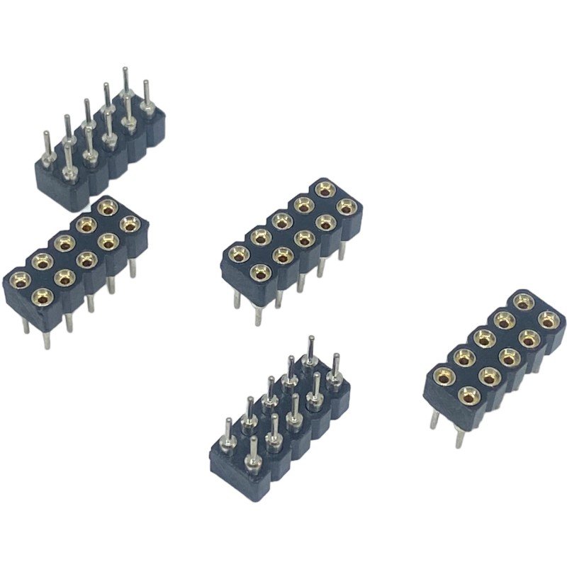 MSS-205SB-L MSS205SBL Socket Strip Machine 2x5mm 2.54mm Pitch 10Position Qty:5