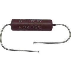 6.2Kohm 6K2 1W 5% Axial Fixed Wirewound Resistor