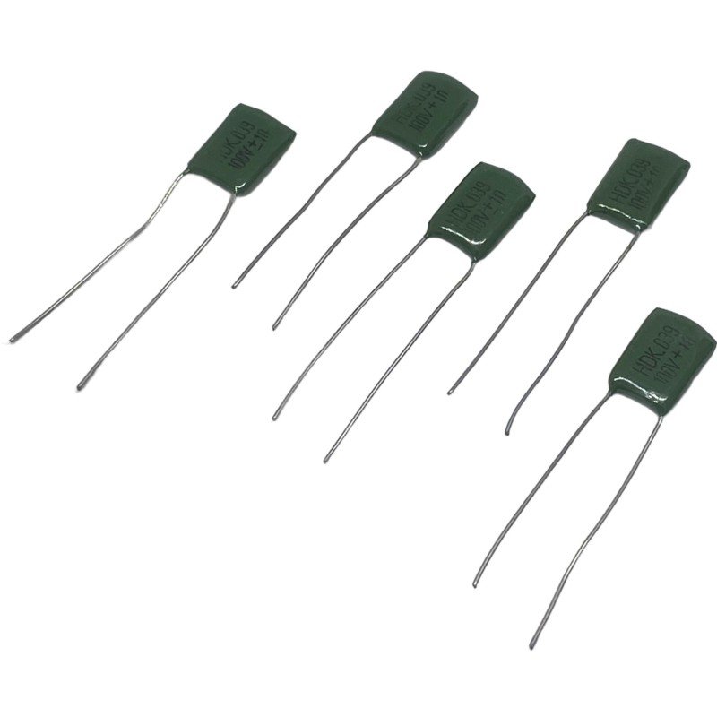 0.39uF 390nF 100V 10% Radial Polyester Film Capacitor HDK Qty:5