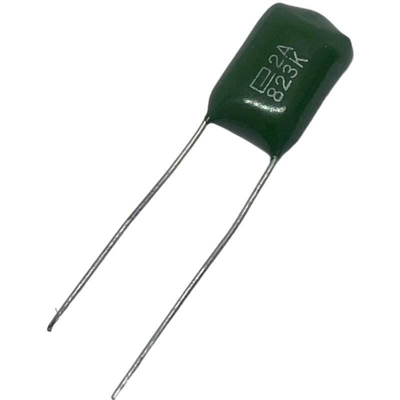 82nF 100V 10% Radial Polyester Film Capacitor Mylar