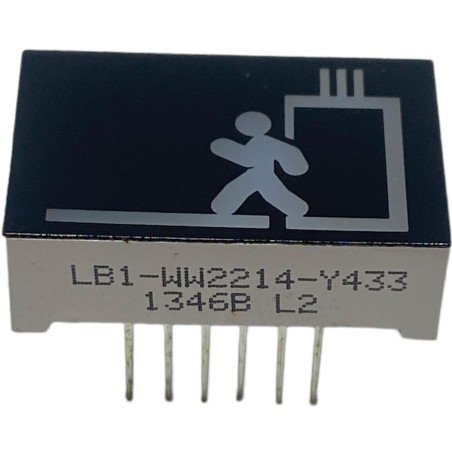 LB1-WW2214-Y433 Segment Led Display Emergency Exit
