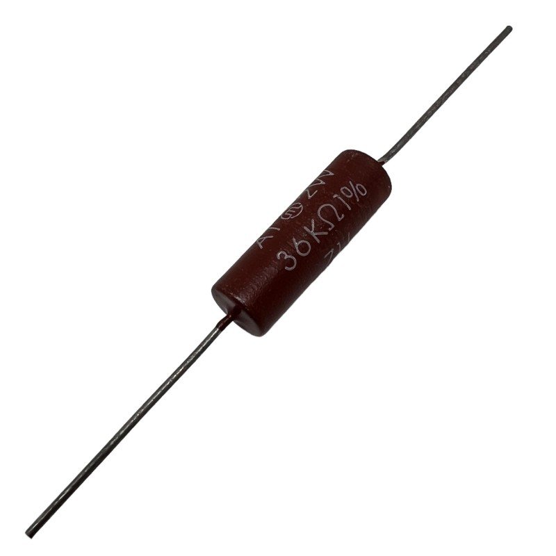 Mial Metal Film Resistor Precision 36K 1% 2W 30x10mm AT Metal Lux