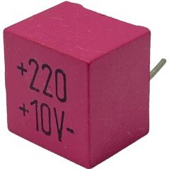 220uF 10V Radial Polarized Tantalum Capacitor ERO 12x12mm