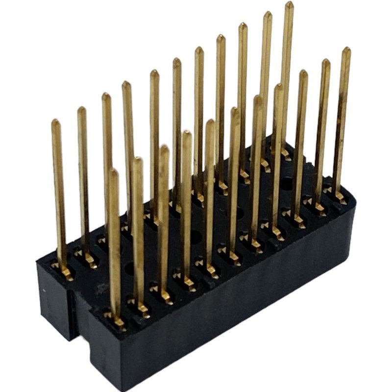 4D46103 Amphenol 22 Pin 22 Position Integrated Circuit Socket Goldpin 28x12.25x24mm