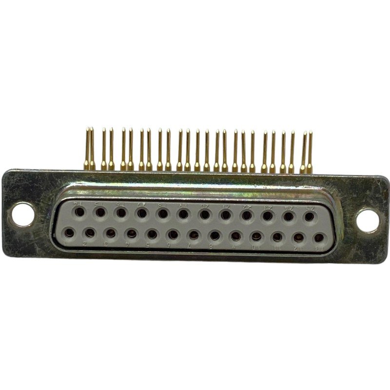 CD25S05 25 Pin 25 Position Female Dual Row 90 Degree Surface Mount D-Sub Connector