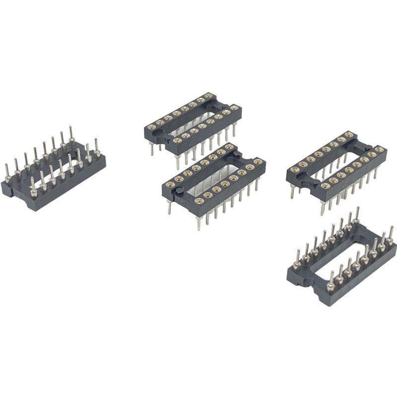 DIP IC Socket Chip Socket Holder 16Pin 20x10x7.5mm Qty:5