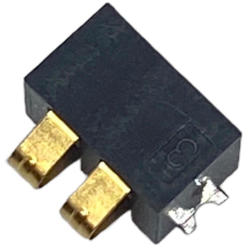 00-9155-002-541-006 2 Way Battery Gold Contact Right Angle 2.5mm 0.4um