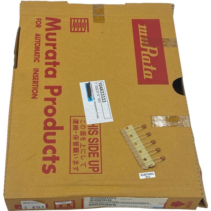 2.2nF 2200pF 50V Radial Ceramic Capacitor DD106-999B222K500AR12K02 Murata Qty:1500