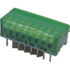 CTS-194-8 8 Position Dip Switch Blue 2.54mm Pitch 2 Row 16 Pin DIP Switch