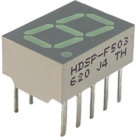HDSP-F503 HP 7 Segment Led Display Green 571nm Common Cathode 5.6x10.15mm