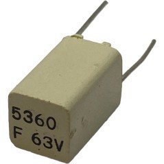 5.36nF 5360pF 63V 1% Radial Film Capacitor MCE