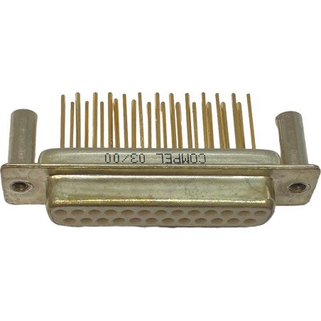 DB25 25 Position Female D Sub Connector Goldpin 03/00 Compel