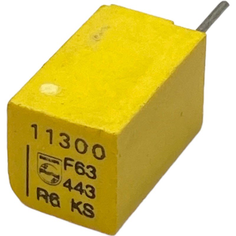 11.3nF 11300pF 63V 1% Radial Film Capacitor 222244341133 Philips