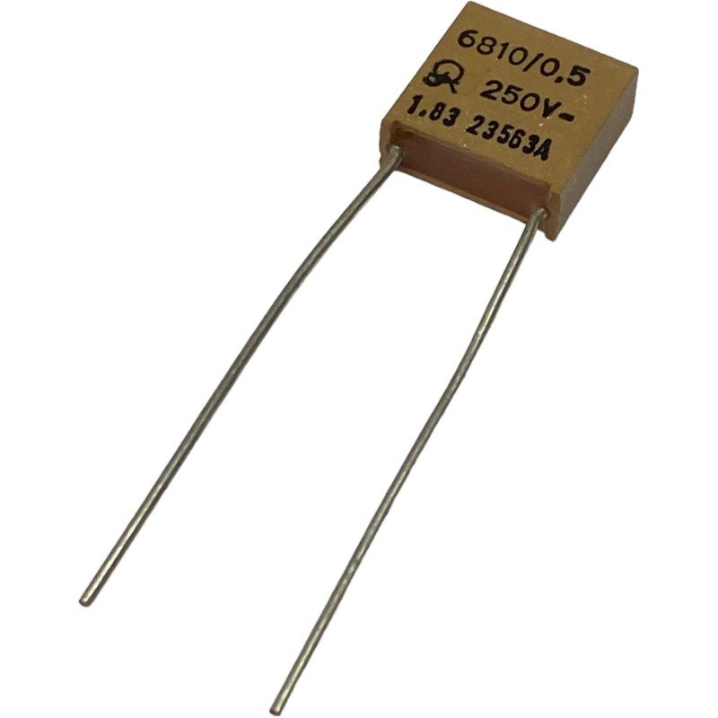 6.81nF 6810pF 250V 0.5% Radial Polypropylene Capacitor 12.5x12.5mm