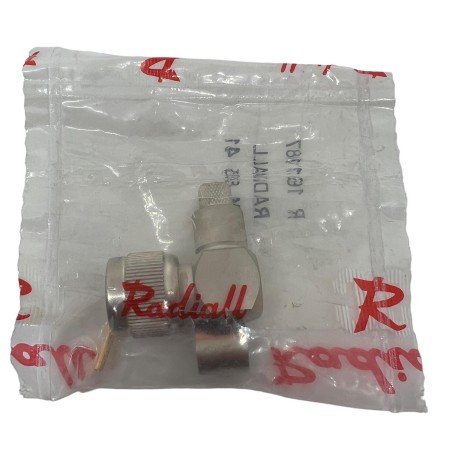 R161187000 RADIALL N TYPE MALE RIGHT ANGLE FOR KX13 RG-214 RG-225