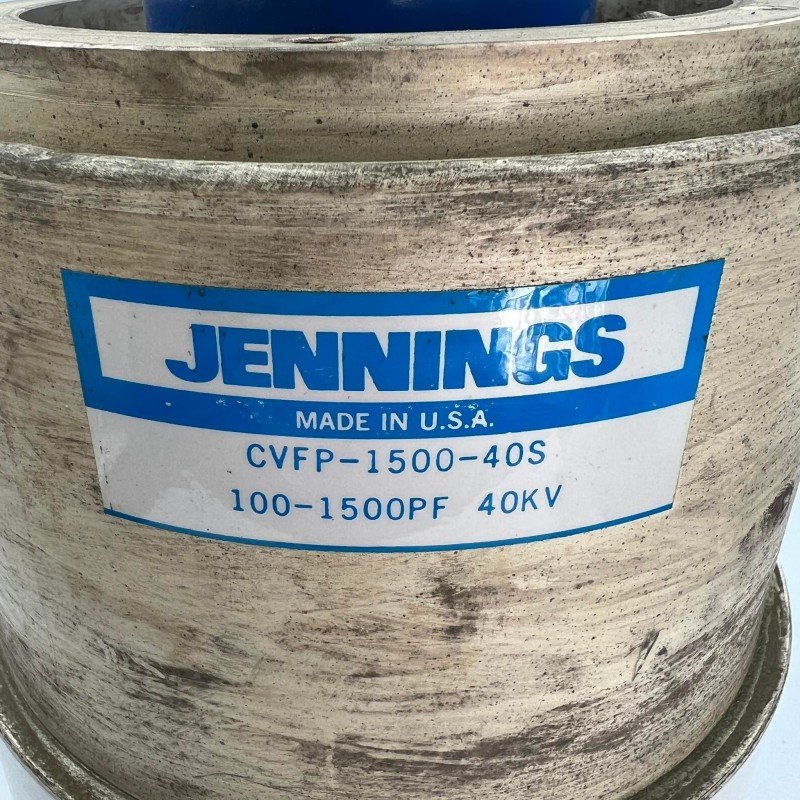 CVFP-1500-40S Jennings Vacuum Variable Capacitor 40kv 100-1500pf